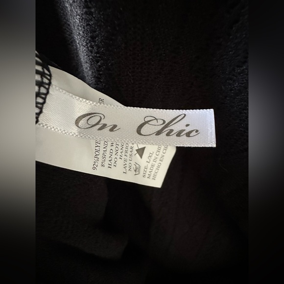 Chic Black Open Front Cardigan Sweater - Picture 7 of 8